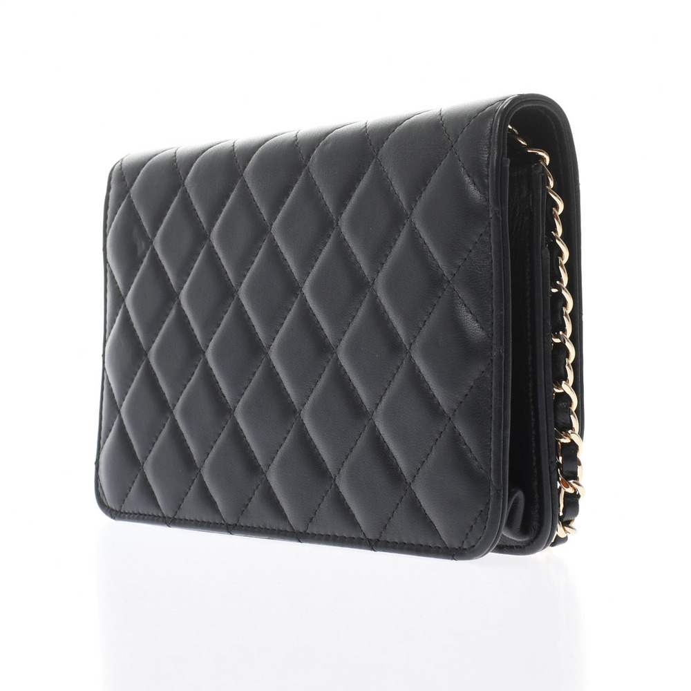 Chanel Chain Black/Gold Hardware Lambskin Women's Shoulder Bag - Picture 2 of 12